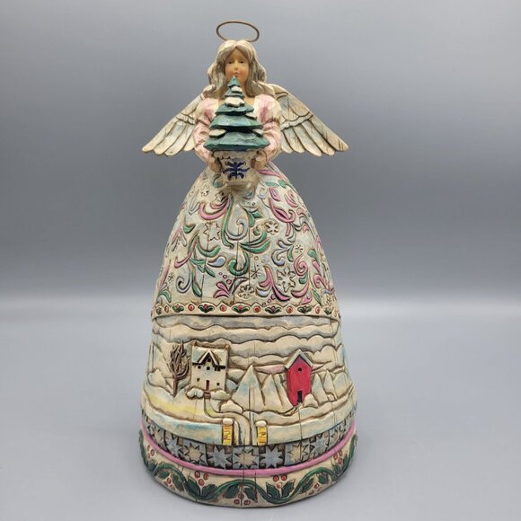 Jim Shore Other - Jim Shore Heartwood Creek "Landscape Sleeps" Angel of Winter Figurine 9"